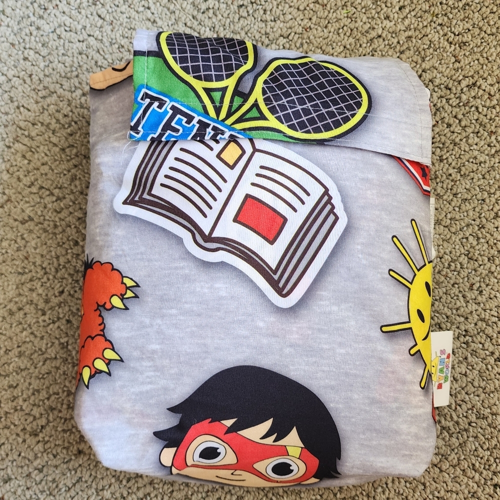 🦋 Ryan's World 3 piece Twin Sheet Set
